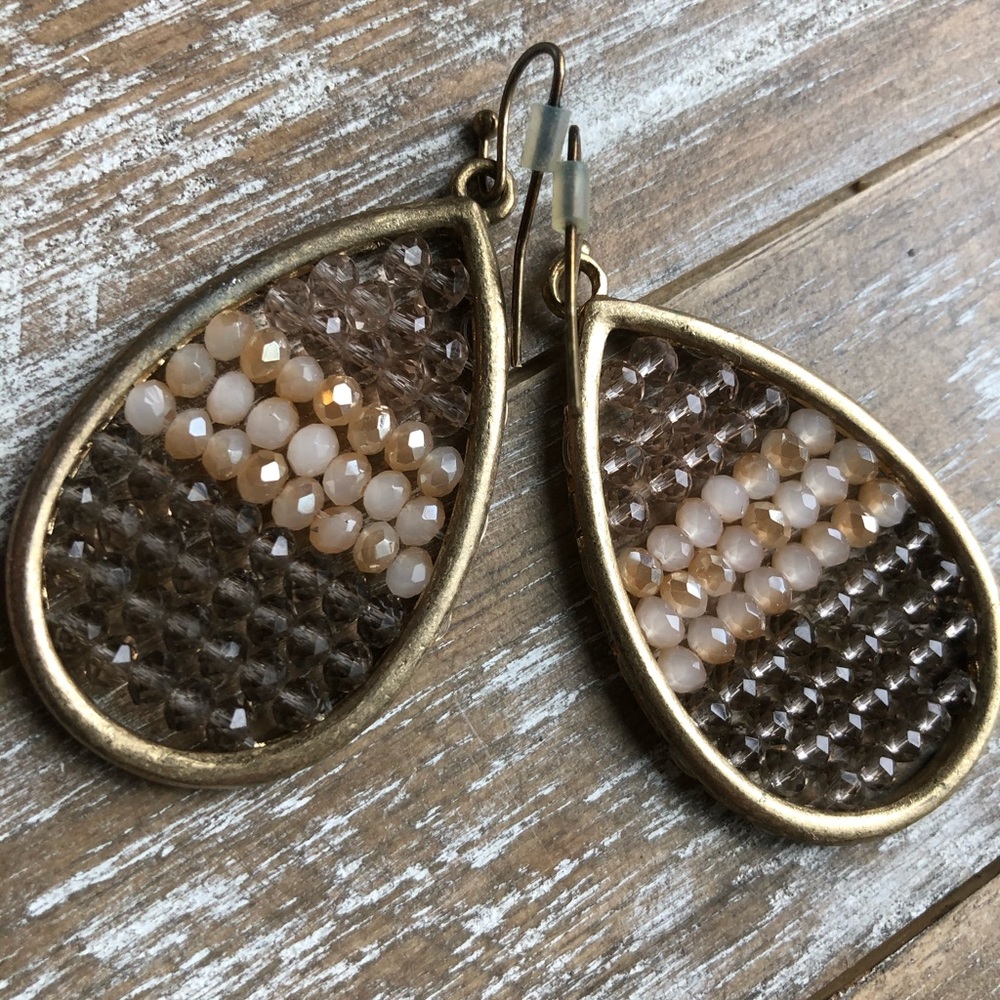 Retro beaded earrings